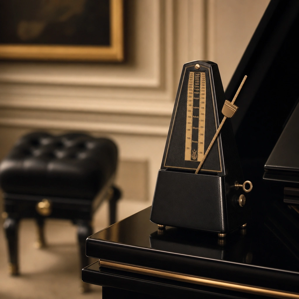 Metronome on piano for practice while getting back into piano as an adult learner