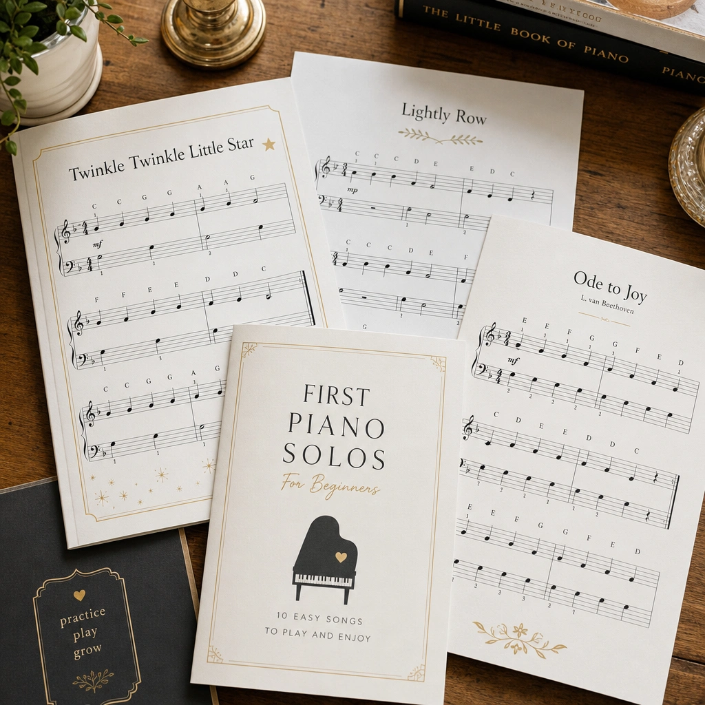 Beginner sheet music for learning how to read sheet music faster through consistent practice