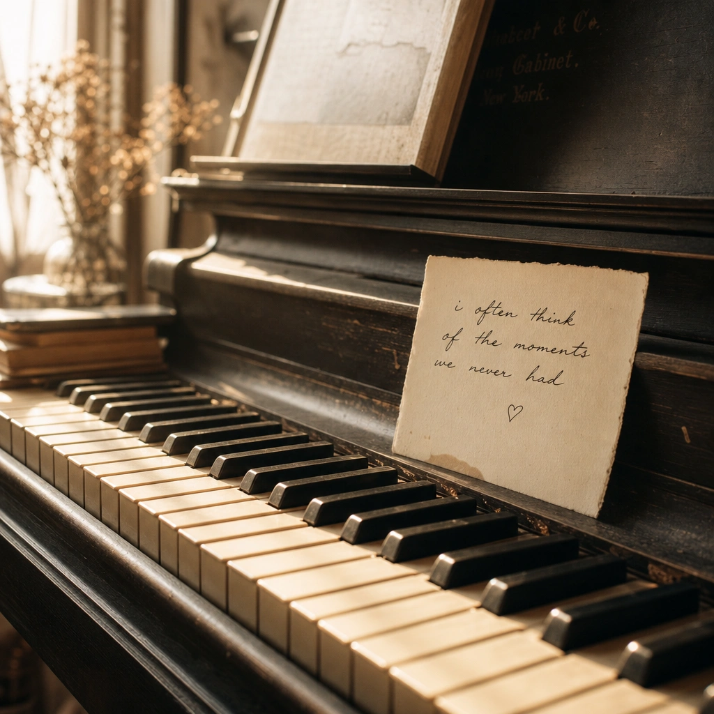 Piano keys lit softly, symbolizing finding notes when you improvise on piano